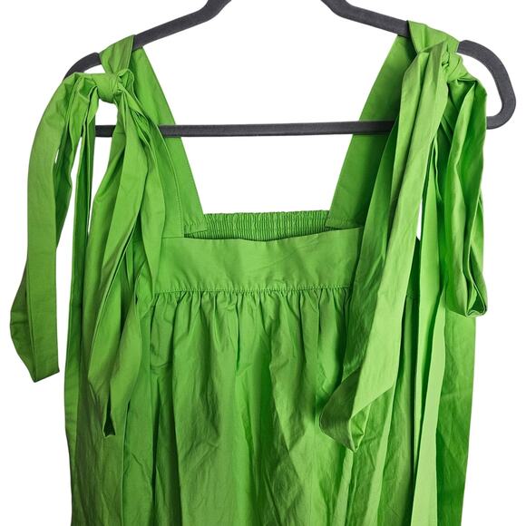 Christopher John Rogers X Target Dress Bright Green High Low Tie Bow Detail - Picture 3 of 9